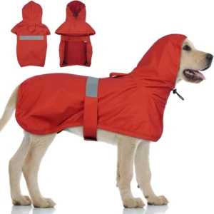 LeLePet, impermeável para cães extragrandes, vermelho 3XL