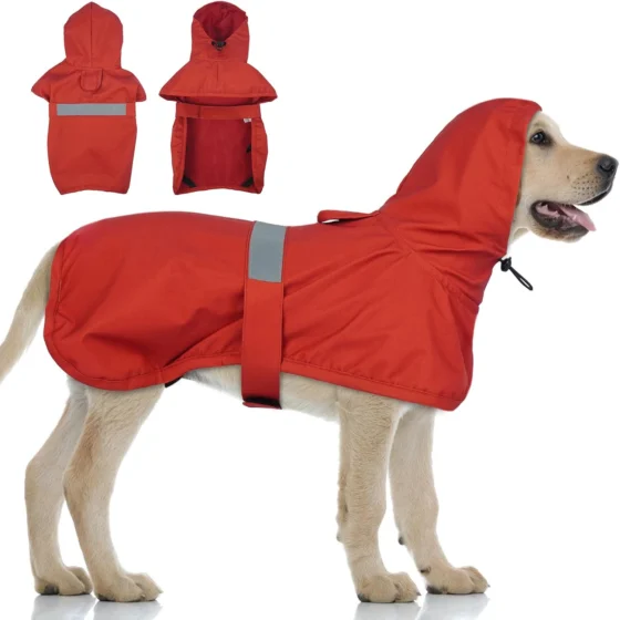 LeLePet, impermeável para cães extragrandes, vermelho 3XL