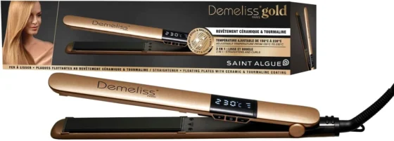 Demeliss Saint Algue Gold, alisador de cabelo de cerâmica