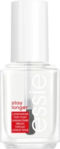 essie Top Coat Stay Longer, top coat para unhas, 13,5 ml