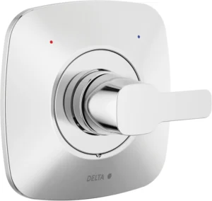 Delta Faucet Moderno, kit de moldagem para chuveiro cromado
