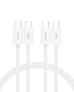 Belkin cabo USB-C para USB-C, 1,5 m trançado, pack de 2, 240 W