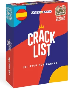Yaqua Crack List, jogo Stop com cartas para 2 a 8 jogadores