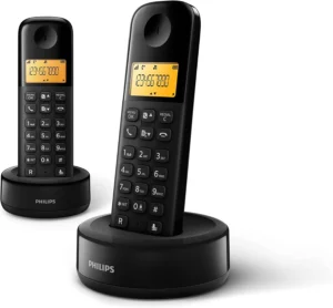 Philips D1602B, telefone DECT sem fios com 2 auscultadores