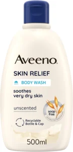 Aveeno Skin Relief, gel de banho, pele muito seca, 500 ml