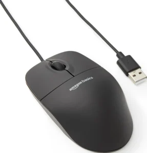 Amazon Basics, rato ótico USB de 3 botões, preto