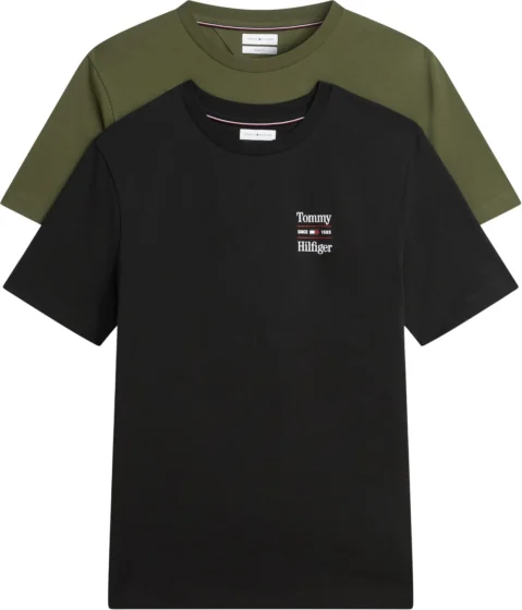 Tommy Hilfiger 2 Pack Chest Graphic Reg Tees Mw0mw45091 t-shirt S/S