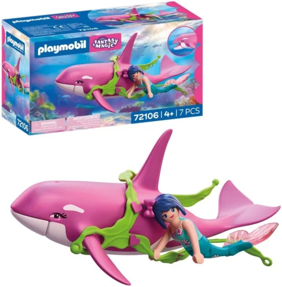 Playmobil Fantasy & Magic Orca com sereia, 4 anos ou mais