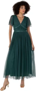 Anaya with Love, vestido midaxi de tule para mulher