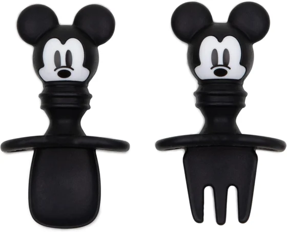 Bumkins Disney, talheres de silicone para bebés com Mickey Mouse