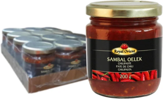 Royal Orient, pasta de pimenta sambal oelek, 12 x 200 g