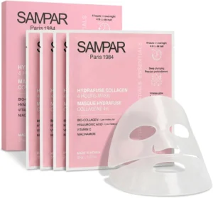 SAMPAR, máscara facial de hidrogel de colagénio, 4 unidades