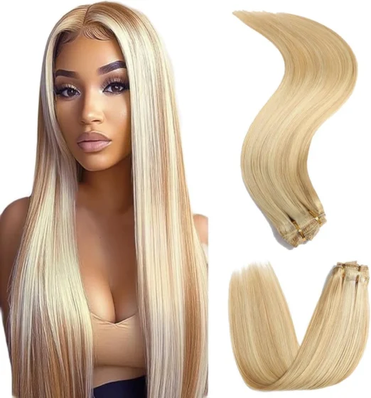 Xuchang Yonghou, extensões de cabelo humano com clipe de 24