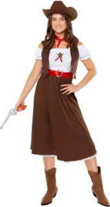 Amscan, fato de cowgirl western para mulher, tamanhos 8-20