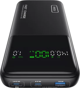 INIU, bateria externa para portátil de 27.000 mAh, 140 W