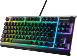SteelSeries Apex 3 TKL, teclado gaming compacto com RGB