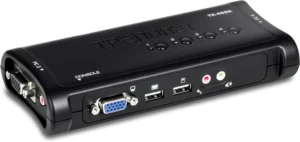 TRENDnet TK-409K, switch KVM USB de 4 portas com áudio