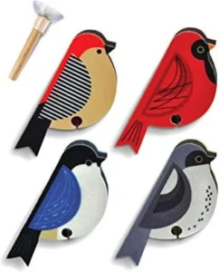 Genuine Fred, esponjas de feltro com desenhos de pássaros