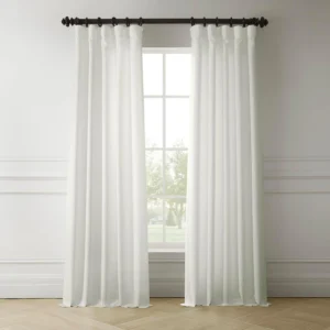HPD Half Price Drapes Cortinas de linho italianas para quarto