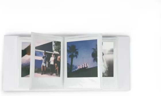 Polaroid 6178, álbum de fotos pequeno, branco
