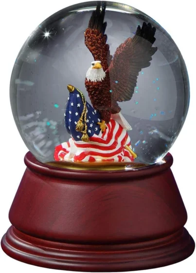 San Francisco Music Box American Eagle, bola de água musical