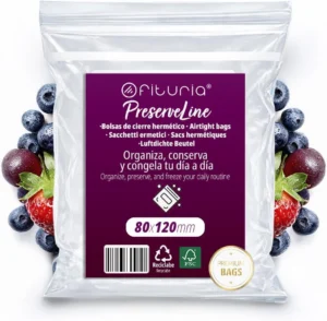 Ofituria, sacos ZIP transparentes 80 x 120 mm, 200 unidades