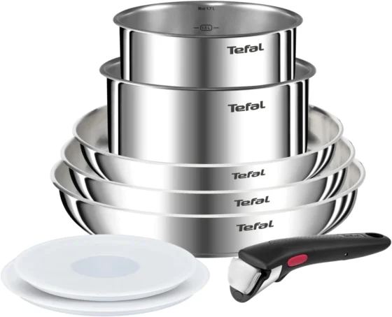 Tefal Ingenio Emotion, conjunto de 5 peças em aço inoxidável