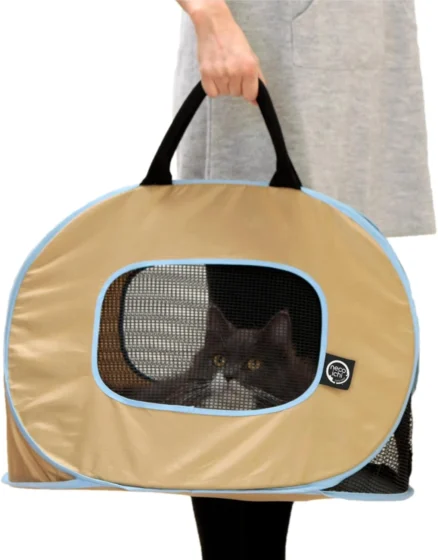 Necoichi Série Portátil, gaiola de nylon para animais de estimação