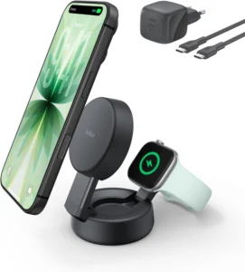 Belkin UltraCharge Pro, carregador sem fios 2 em 1 de 25 W