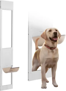 VEVOR Porta Deslizante de Vidro para Cães Altura Ajustável 260,4 x