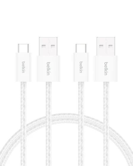 Belkin, pack de 2 cabos USB-A para USB-C de 1,5 m