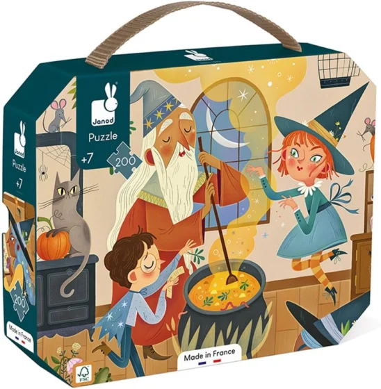 Janod Puzzle mágico, 200 peças de cartão