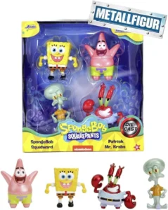 Jada, conjunto de 4 figuras do Bob Esponja