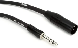 Roland, cabo de interconexão TRS para XLR macho, 10 pés