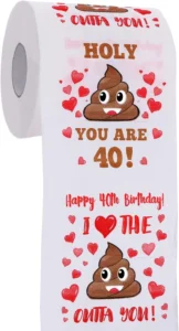 Aozita, papel higiénico de brincadeira para 40 anos