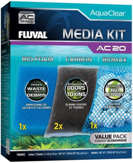 Fluval, kit de carregamento e manutenção para filtro mochila