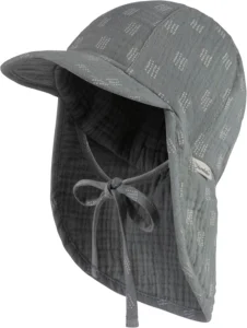 Sterntaler, gorro de musselina com proteção para o pescoço