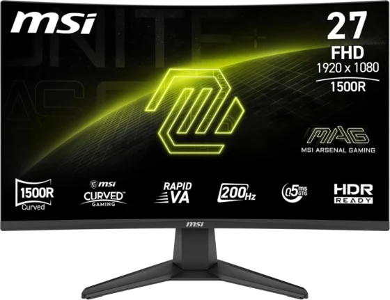 MSI MAG 276CFA E20, monitor gaming Full HD de 27" curvo a 200 Hz