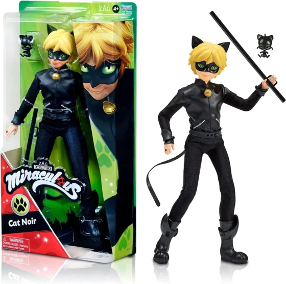 Bandai Cat Noir Miraculous, boneco articulado de 26 cm