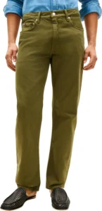 Tommy Hilfiger, calças de corte reto para homem