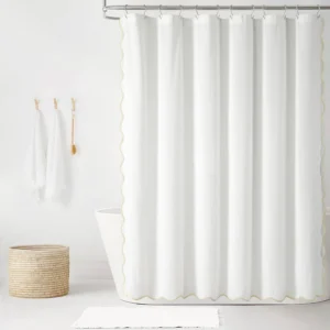 Lush Decor Coastal Chic, cortina de duche, 72 x 72 polegadas