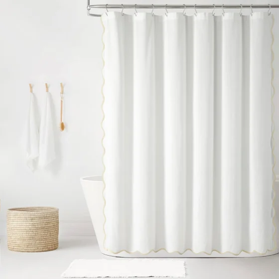 Lush Decor Coastal Chic, cortina de duche, 72 x 72 polegadas