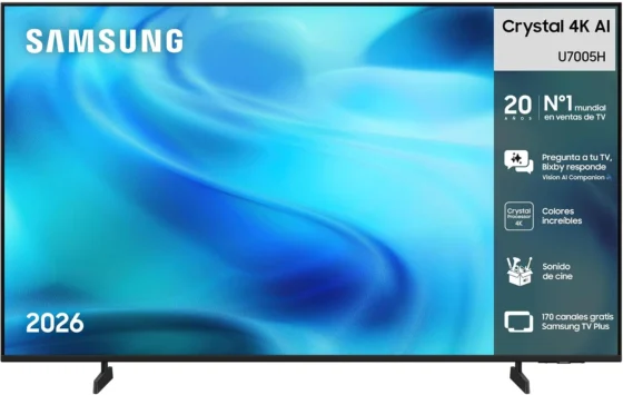 Samsung Crystal 4K AI U7005H, TV de 55