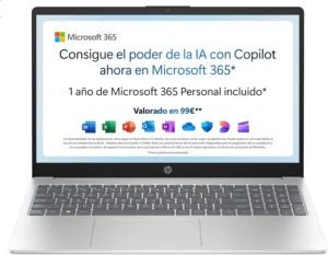 HP 15-fd0261ns, portátil de 15,6 polegadas com Intel N100