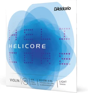 D'Addario Helicore, cordas de violino 4/4 de tensão leve