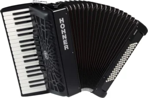 Hohner, acordeão cromado