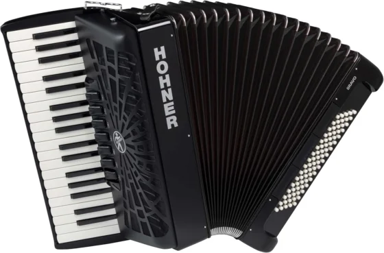 Hohner, acordeão cromado
