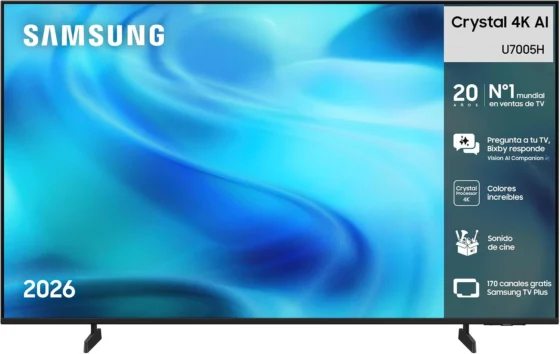 Samsung Crystal U7005H, TV 4K de 65