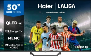 Haier H50S80EUX, TV QLED 4K de 50" com Google TV