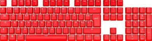 Corsair PBT Double-Shot Pro, kit de teclas AZERTY vermelho